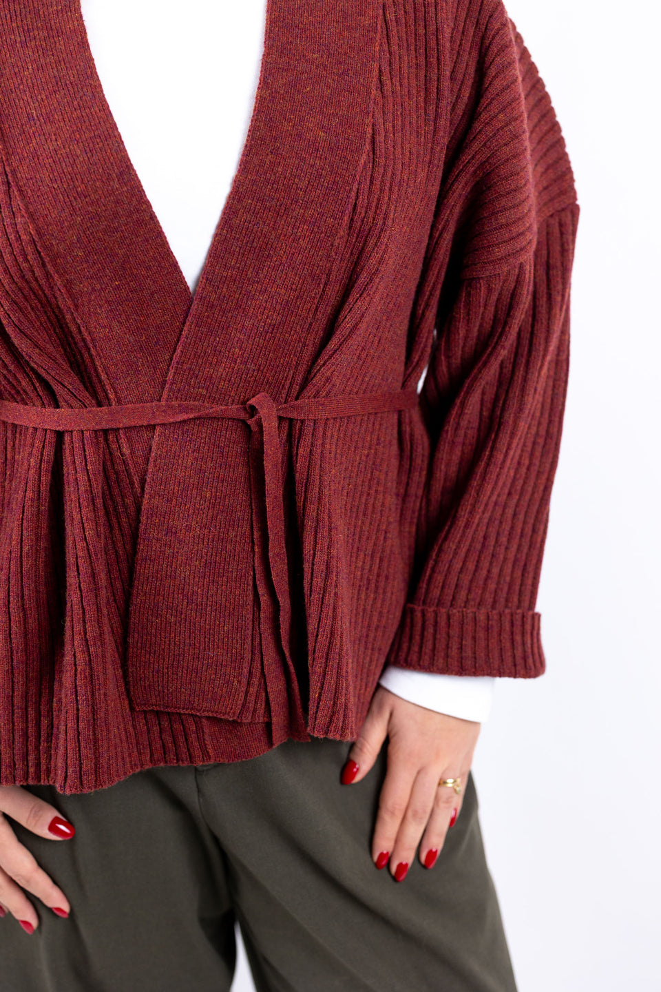 friend cardigan - mandorla