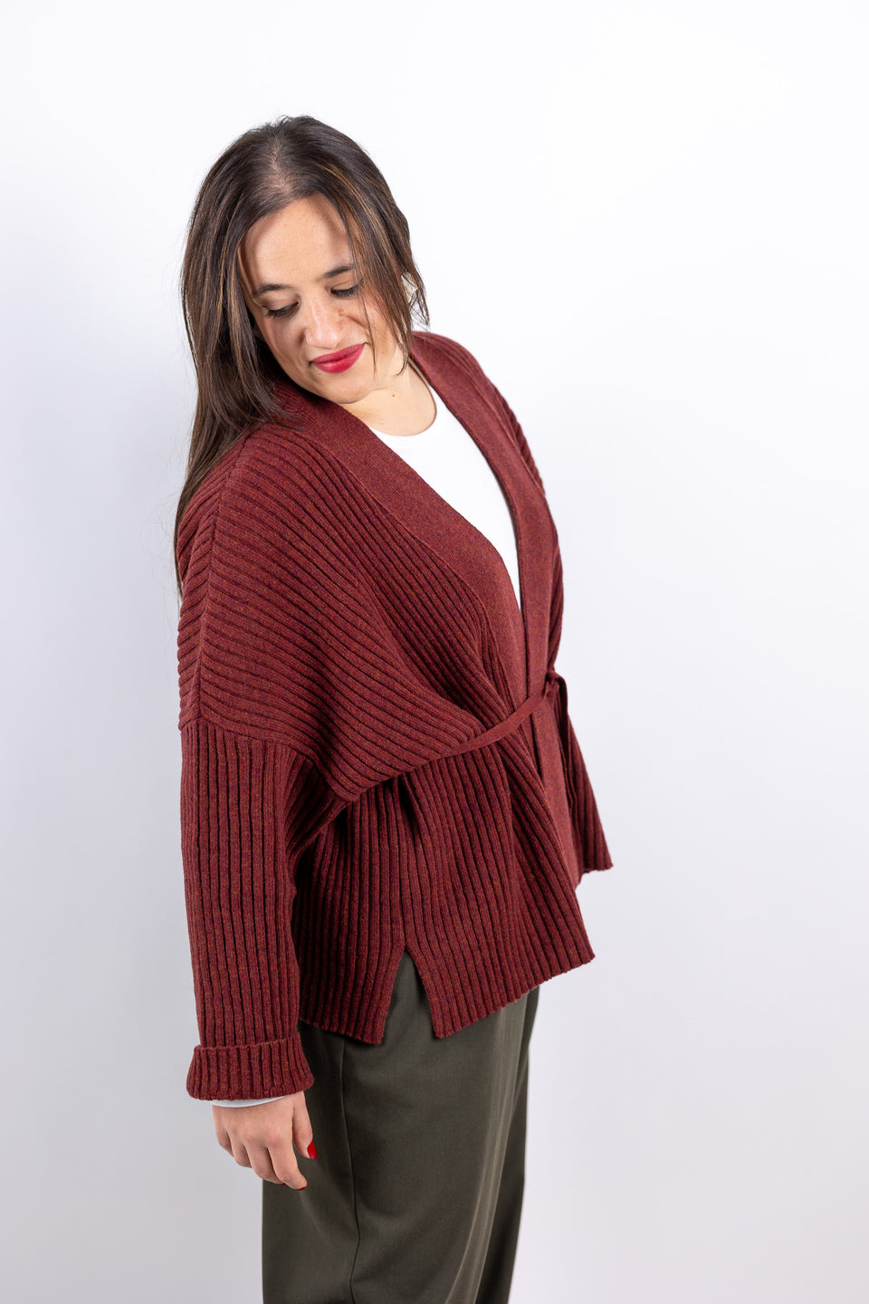 friend cardigan - mandorla