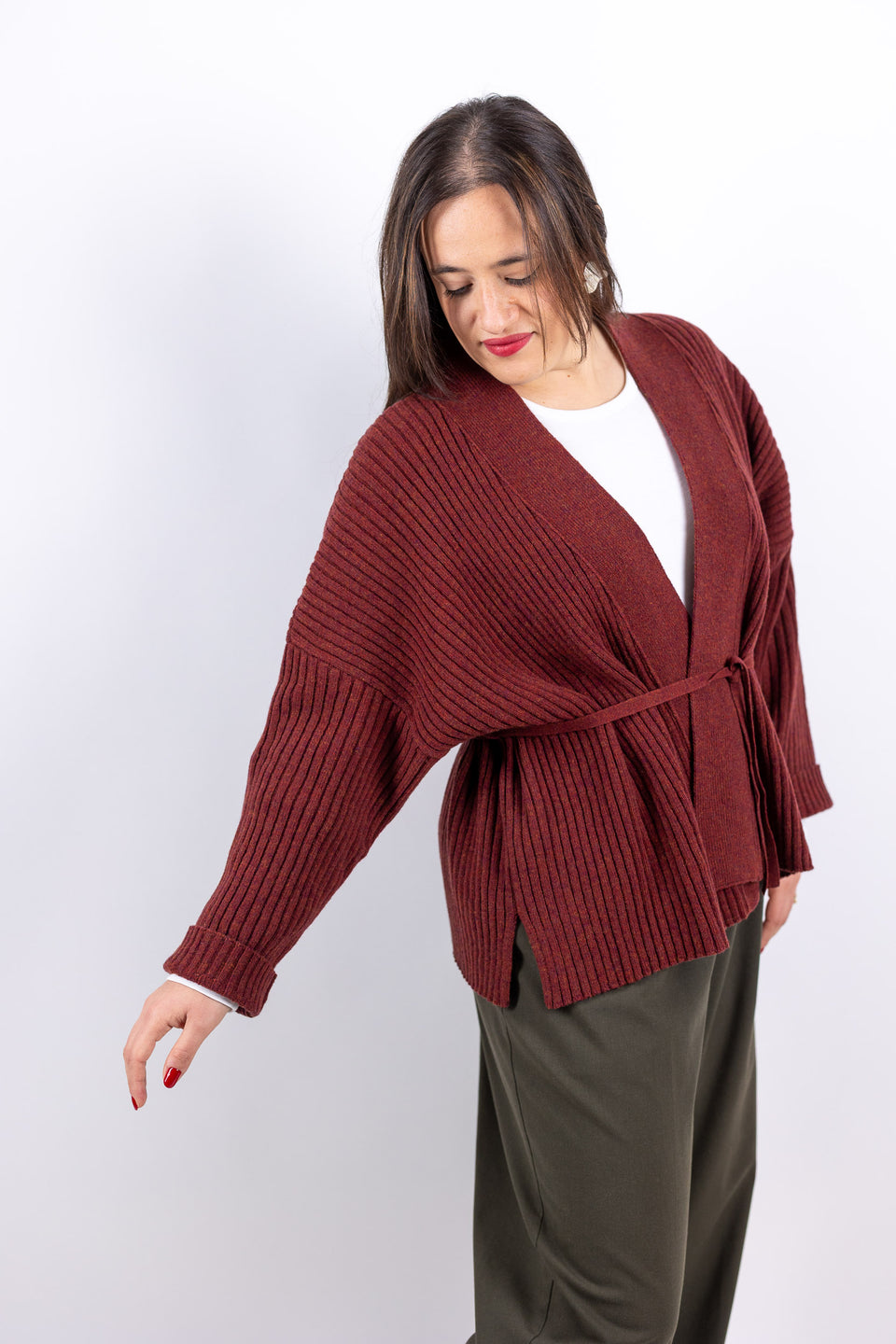 friend cardigan - mandorla