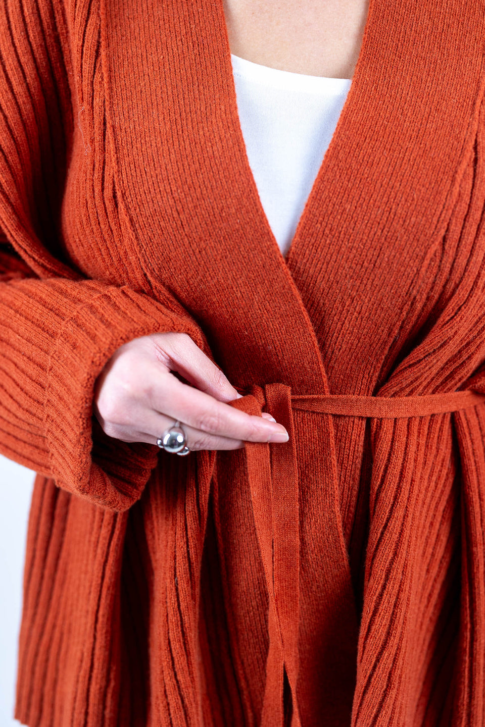 friend cardigan - mandorla