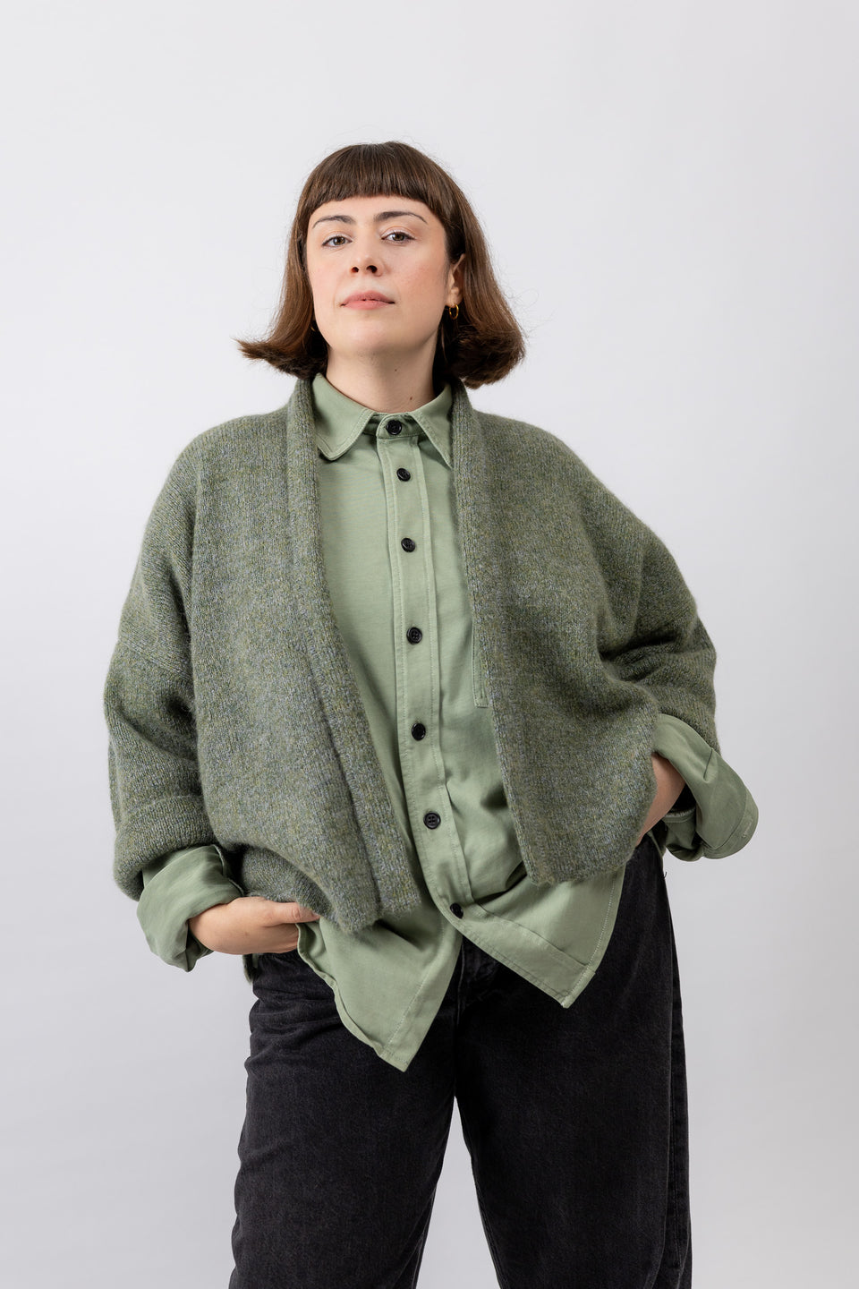Coco Mohair - Iron Olive