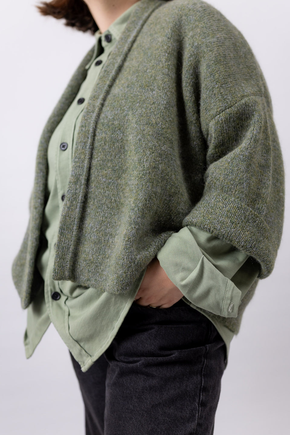 Coco Mohair - Iron Olive