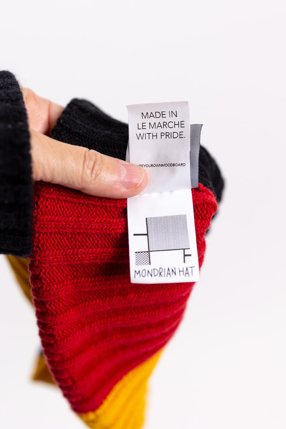 Mondrian hat - mohair multicolor