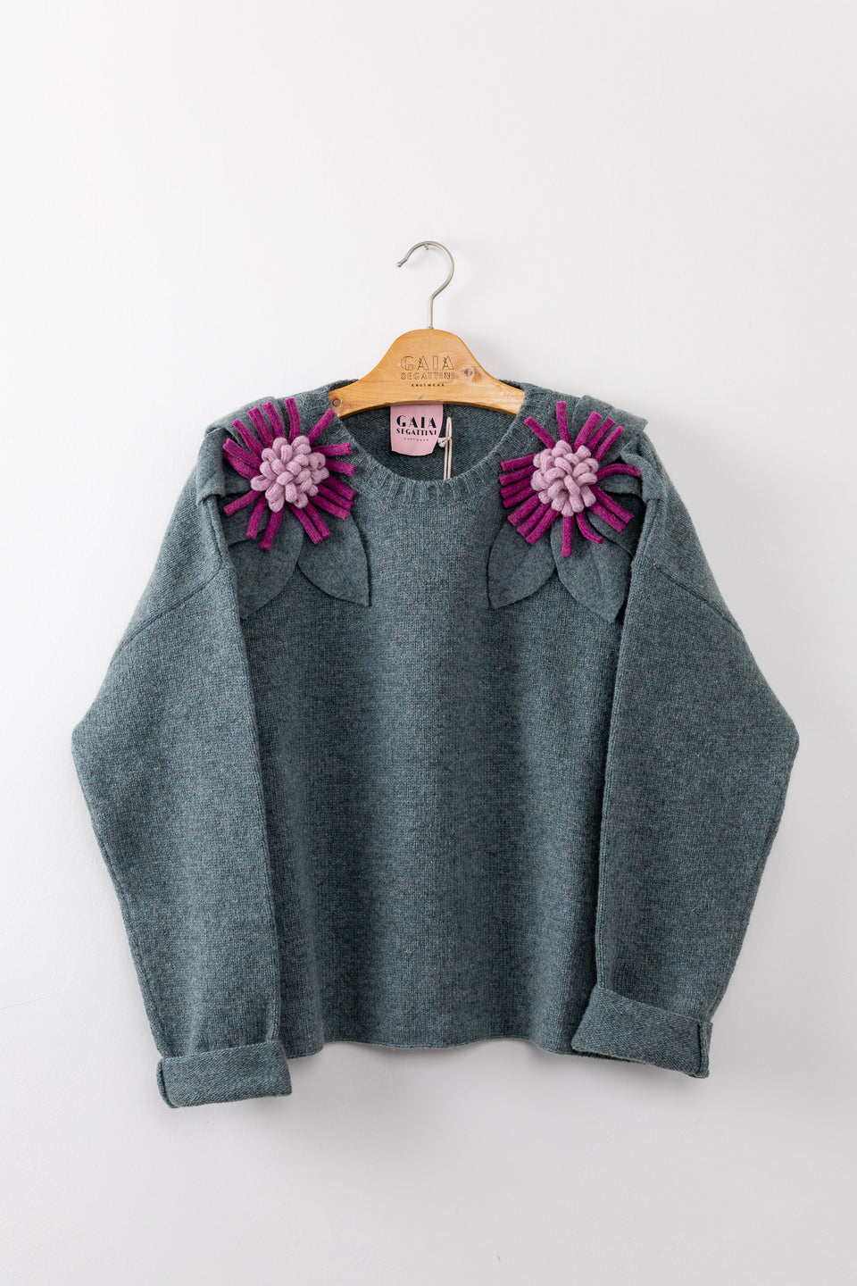 Bloom - vintage denim fiore vintage denim, susina e confetto