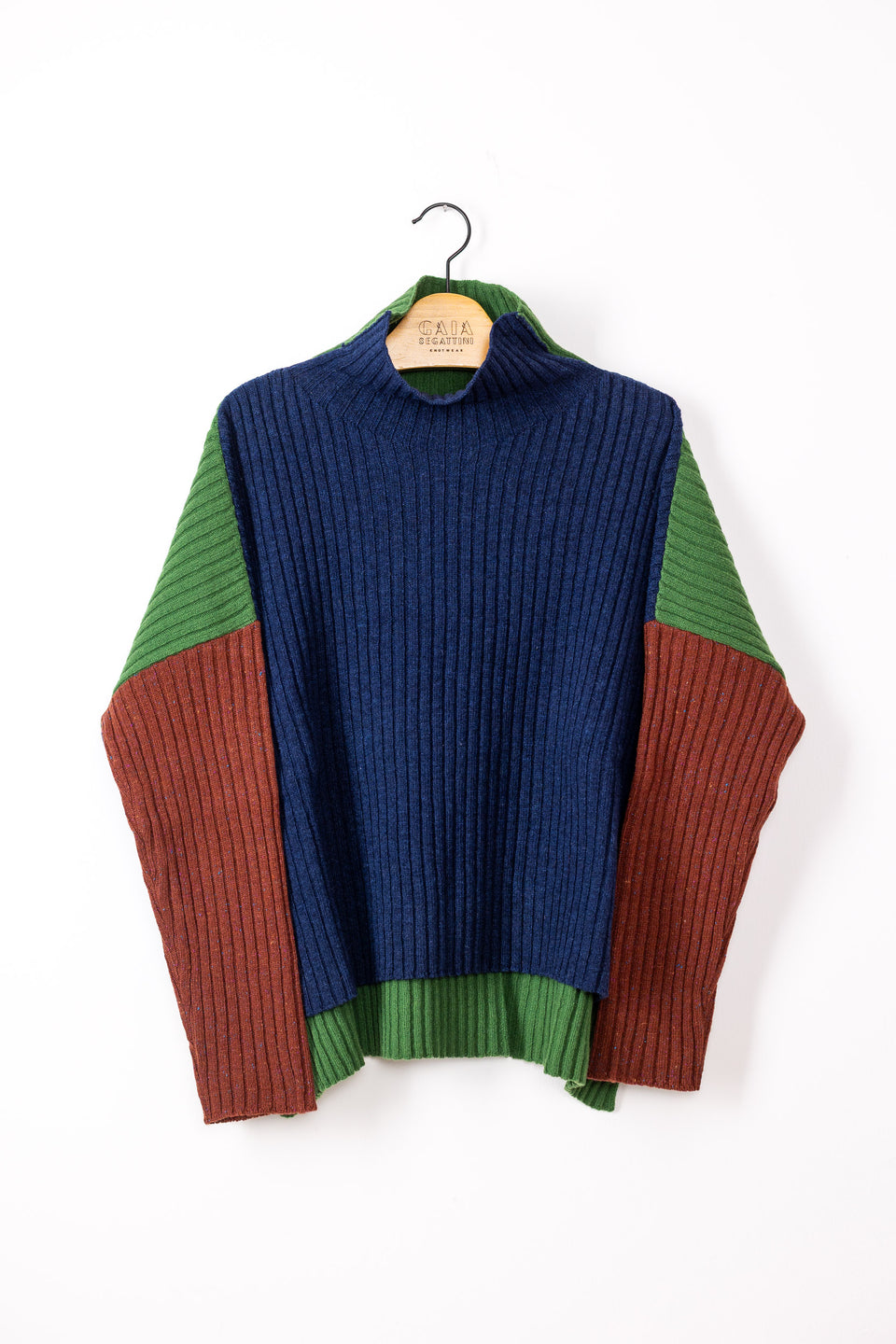 Friend limited - denim, oliva e terracotta tweed