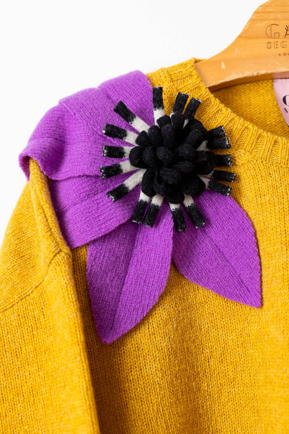 bloom - sunflower with wisteria and b/w flower