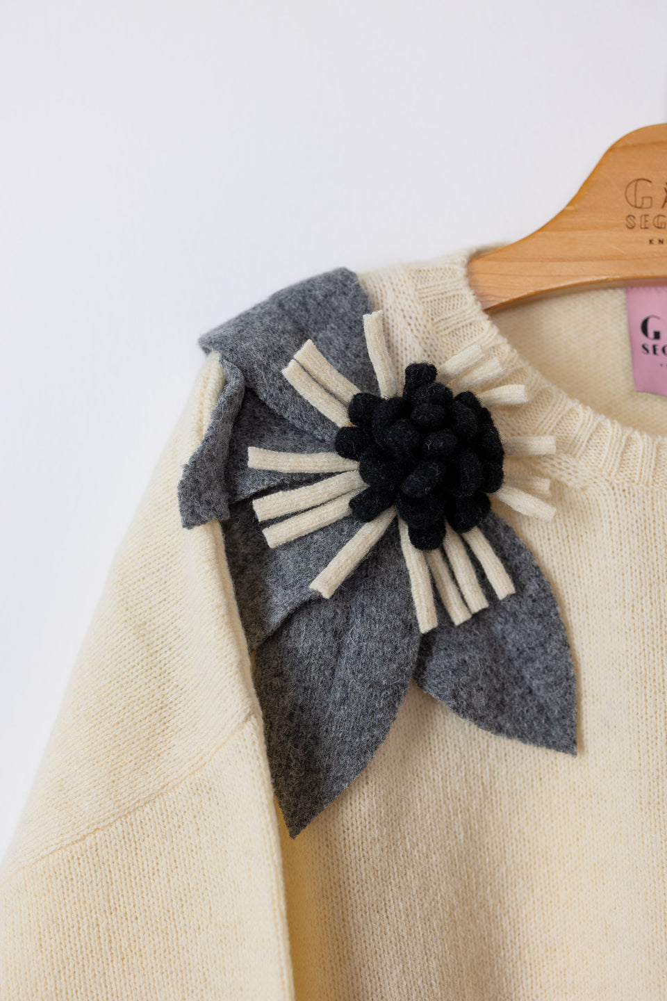 Bloom - latte fiore grigio mélange e b/n