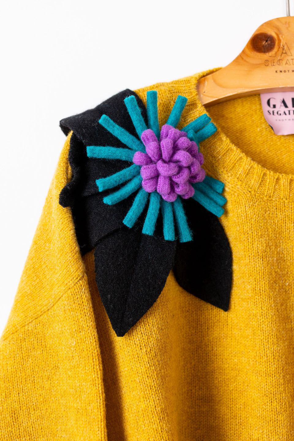 Bloom - girasole fiore nero, smeraldo e glicine