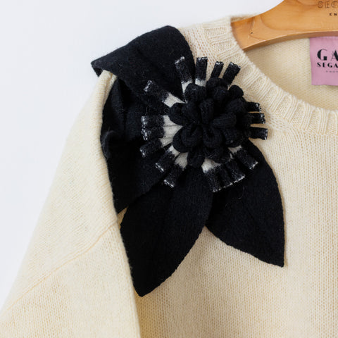 Bloom - latte fiore b/n