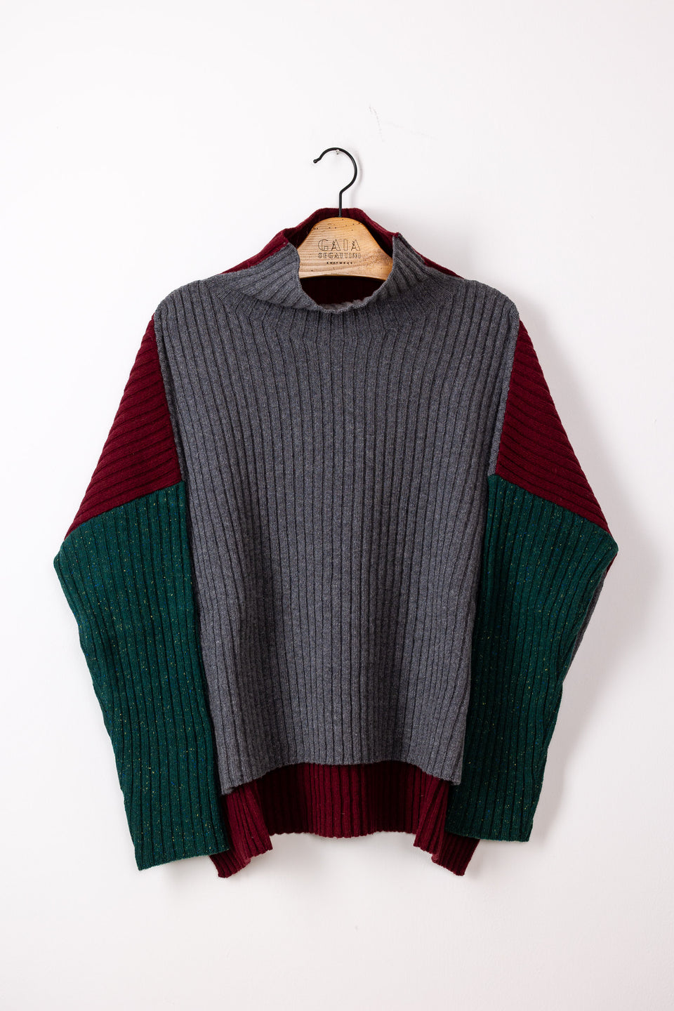 Friend limited - grigio mélange, vino e bottiglia tweed