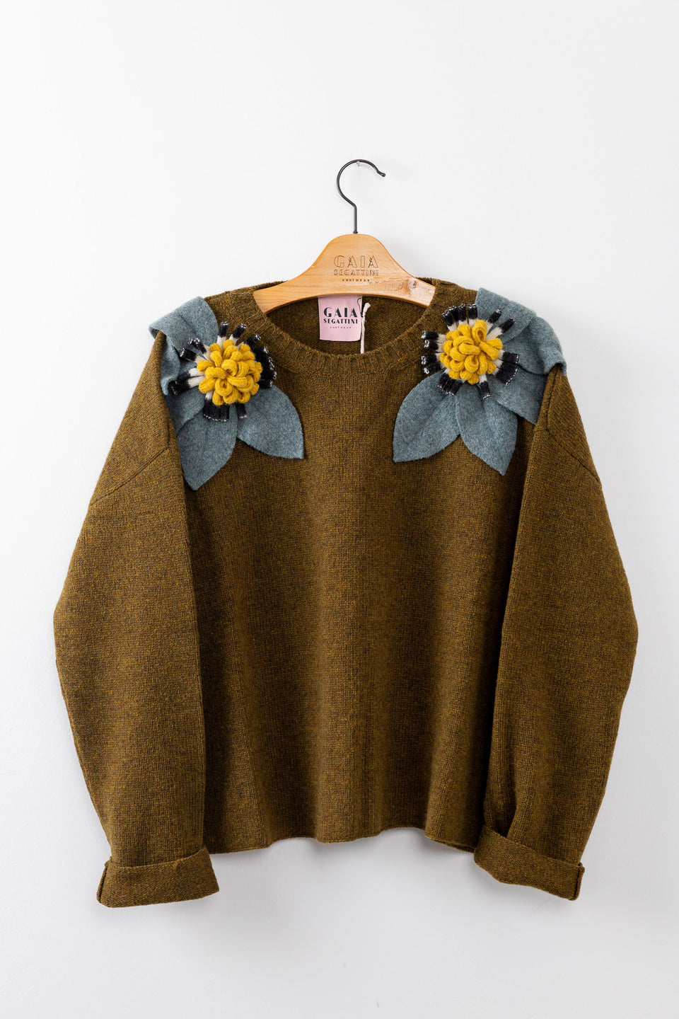Bloom - oliva fiore vintage denim, b/n e girasole