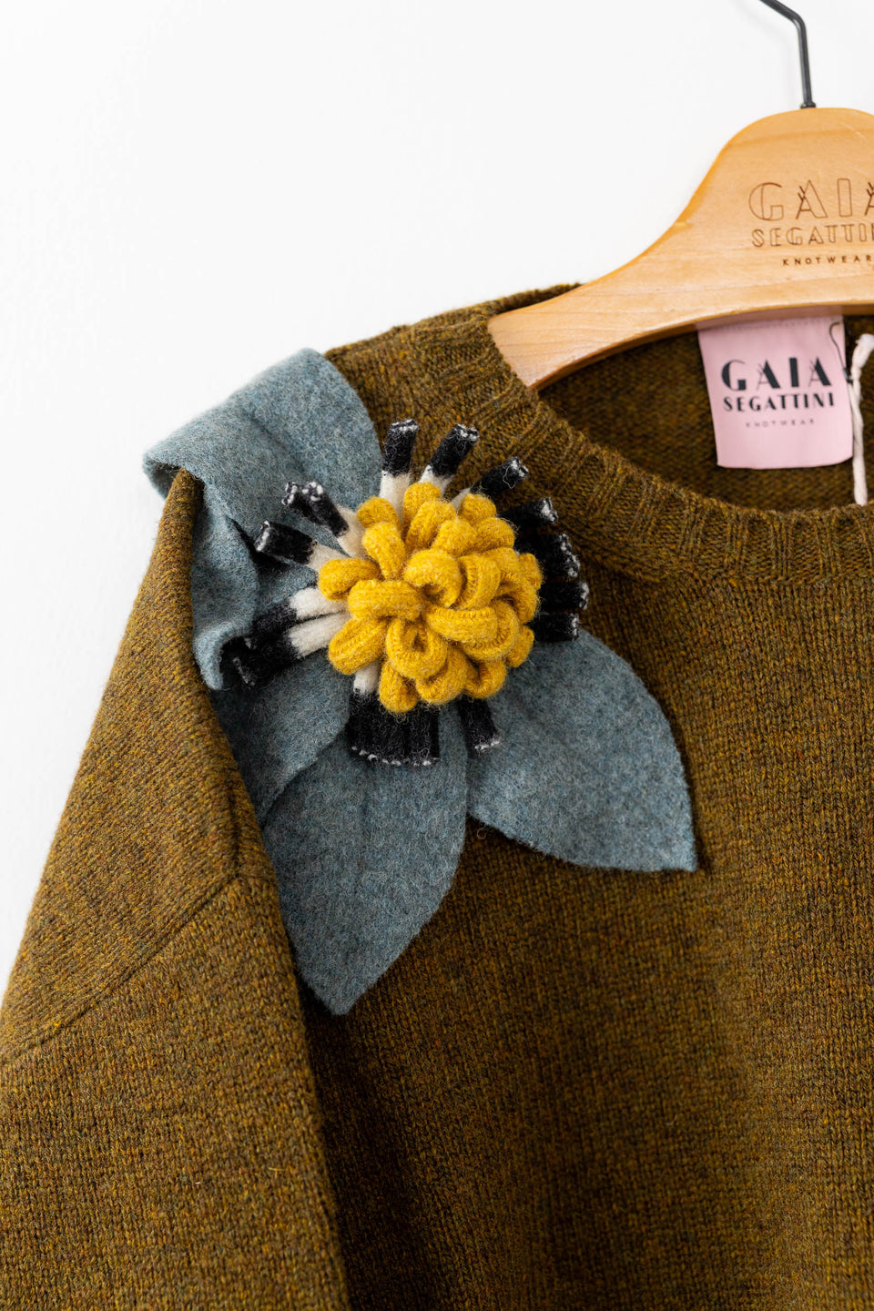 Bloom - oliva fiore vintage denim, b/n e girasole