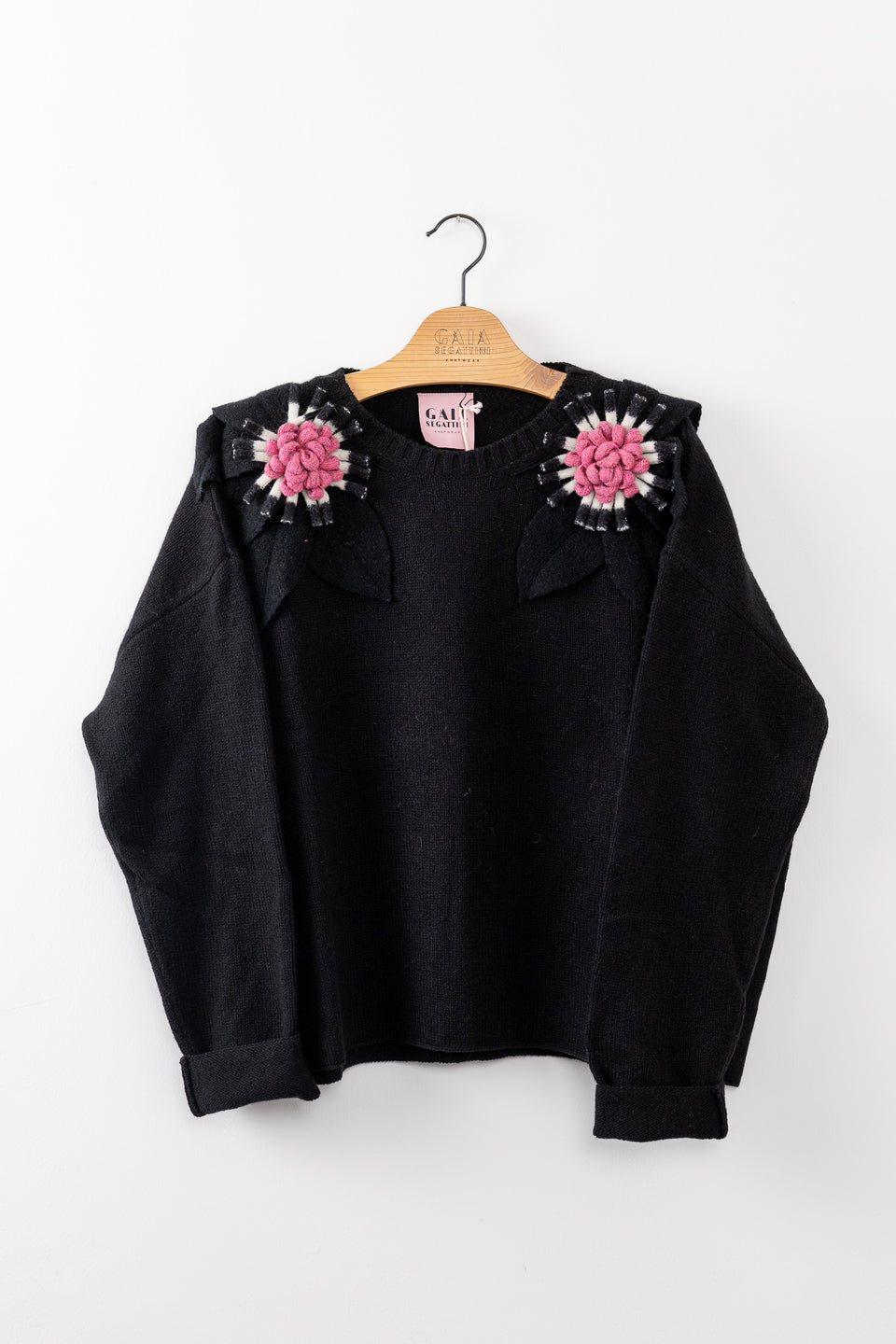 Bloom - nero fiore nero, bianco e pink